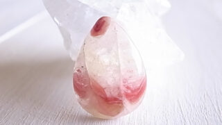 レッドバンデッドカルサイト メキシコ産 ルース 天然石 - 宙とクリスタル