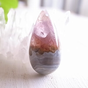 レア！アメジスト　アゲート　穴開き　メキシコ産　ルース　天然石
