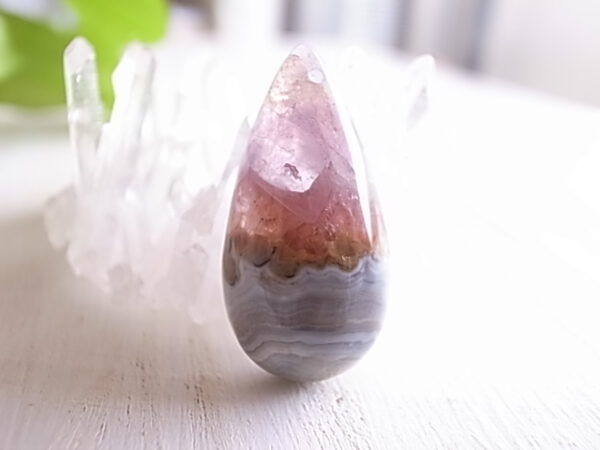 レア！アメジスト　アゲート　穴開き　メキシコ産　ルース　天然石