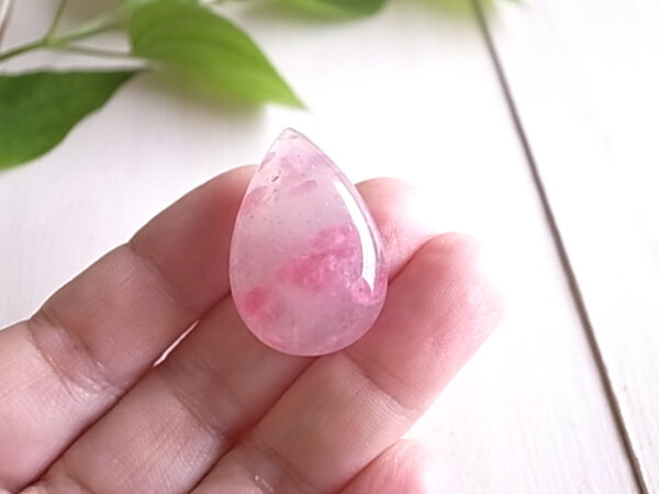 桜葉の風　ロードナイトインクォーツ　ブラジル産　ルース　　天然石　 - 画像 (6)