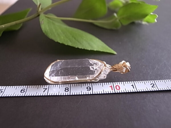 ヒマラヤ水晶　インド・マニハール産　ペンダントトップ ワイヤーペンダント - 画像 (8)