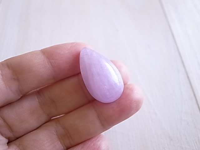 クンツァイト キャッツアイ ナイジェリア産 ルース 天然石 - 画像 (7)