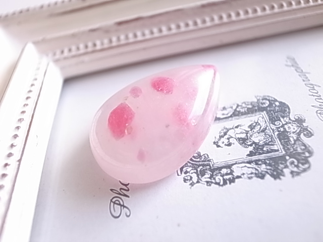 桜色の雲 ロードナイトインクォーツ ブラジル産 ルース 天然石 - 画像 (3)