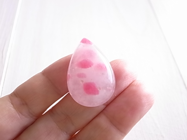 桜色の雲 ロードナイトインクォーツ ブラジル産 ルース 天然石 - 画像 (6)