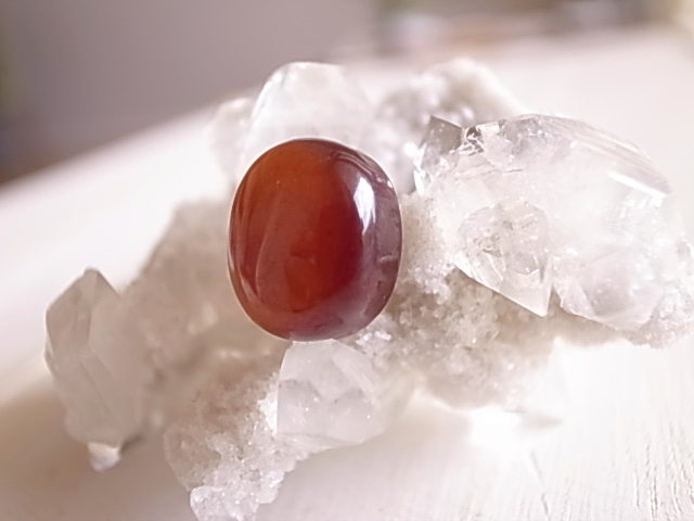 オレンジガーネット モザンビーク産 ルース 天然石 - 画像 (3)