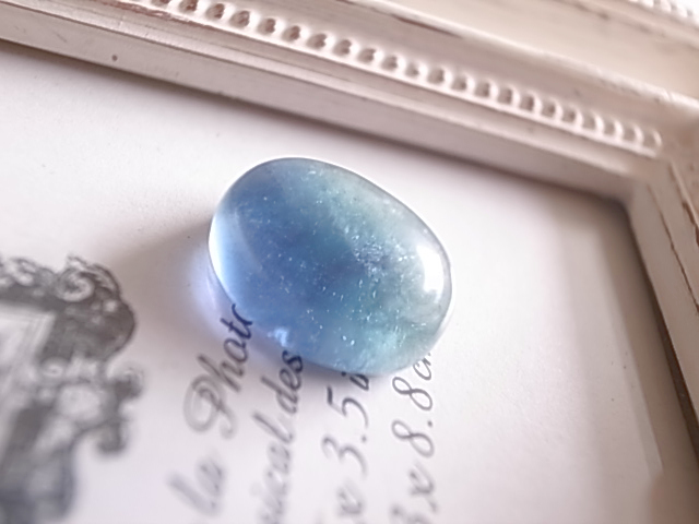 藍い海 ブルーフローライト ルース 天然石 - 画像 (2)