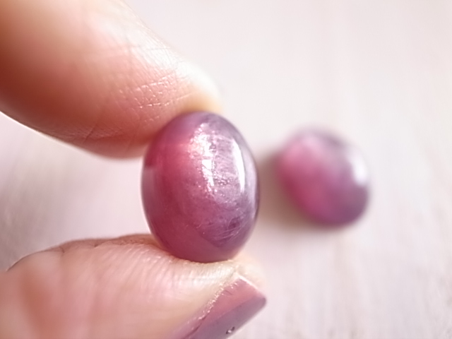 レピドライト 2個セット プチサイズ ブラジル産 ルース 天然石 - 画像 (2)