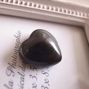 レインボーオブシディアン　ハート　天然石