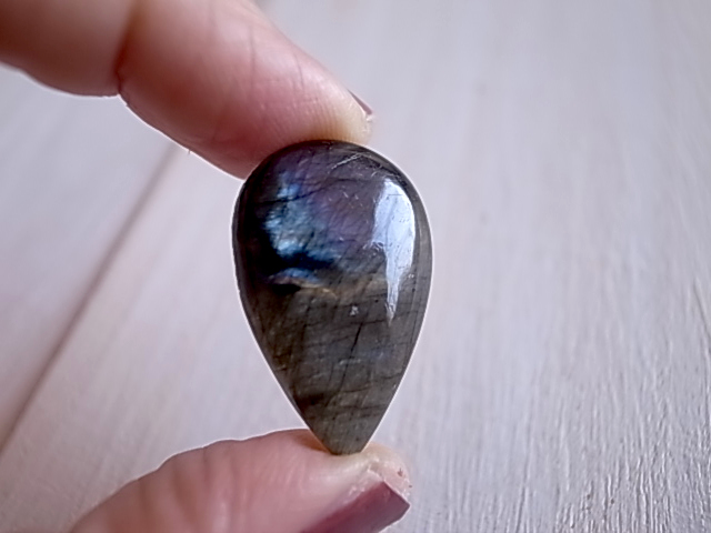 ピンクラブラドライト マダガスカル産 ルース 天然石 - 画像 (4)