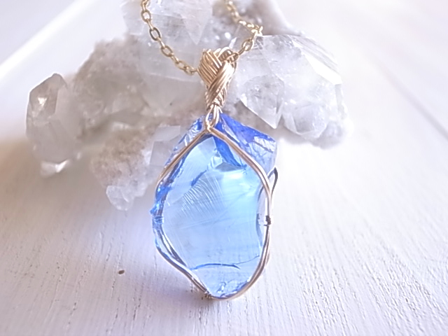 アンダラクリスタル エレスチャルサファイア ペンダントトップ 14kgf シェラネバダ産 - 画像 (5)