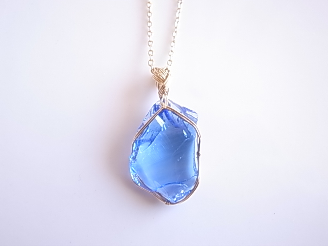 アンダラクリスタル エレスチャルサファイア ペンダントトップ 14kgf シェラネバダ産 - 画像 (2)