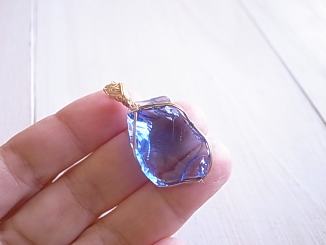 アンダラクリスタル エレスチャルサファイア ペンダントトップ 14kgf シェラネバダ産 - 画像 (8)