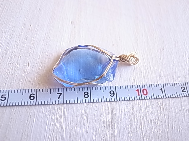 アンダラクリスタル エレスチャルサファイア ペンダントトップ 14kgf シェラネバダ産 - 画像 (9)