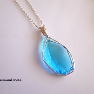 アンダラクリスタル　エレクトリックブルー　ペンダントトップ　14kgf　シェラネバダ産
