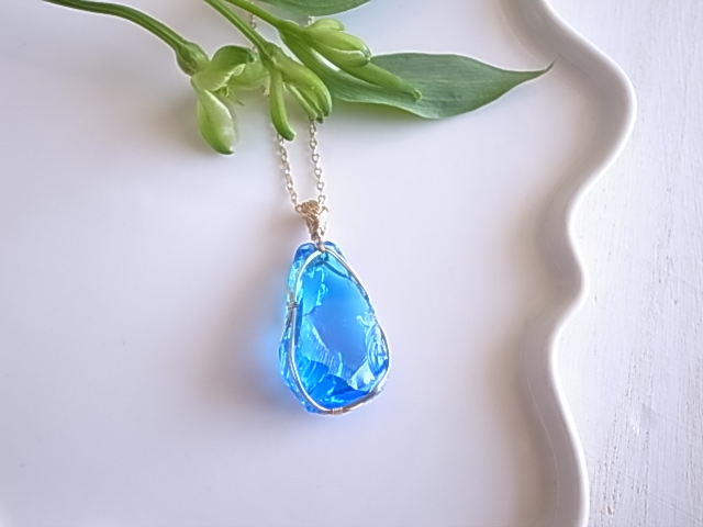 アンダラクリスタル エレクトリックブルー ペンダントトップ 14kgf シェラネバダ産 - 画像 (2)