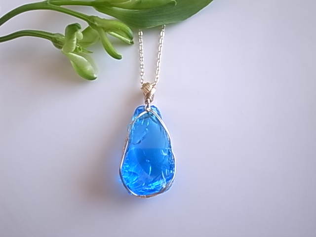 アンダラクリスタル エレクトリックブルー ペンダントトップ 14kgf シェラネバダ産 - 画像 (5)