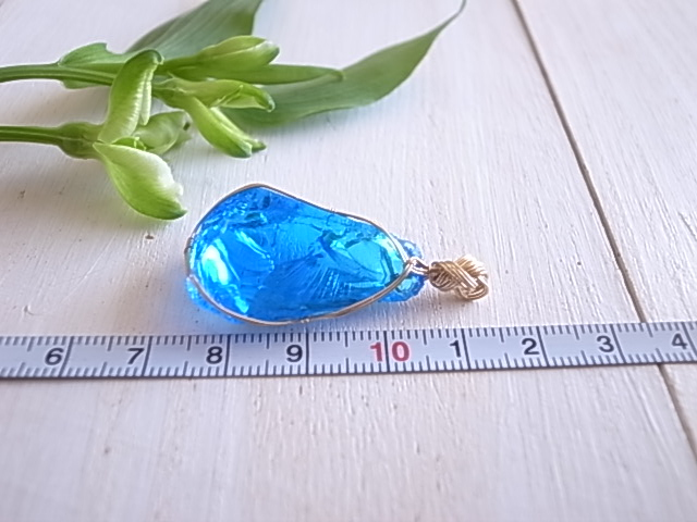 アンダラクリスタル エレクトリックブルー ペンダントトップ 14kgf シェラネバダ産 - 画像 (8)