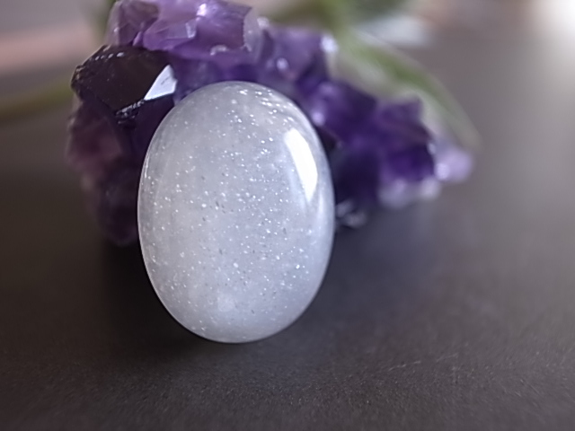 フェルドスパー アベンチュリン タンザニア産 ルース 天然石 - 画像 (2)