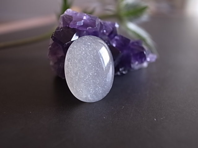 フェルドスパー アベンチュリン タンザニア産 ルース 天然石 - 画像 (4)