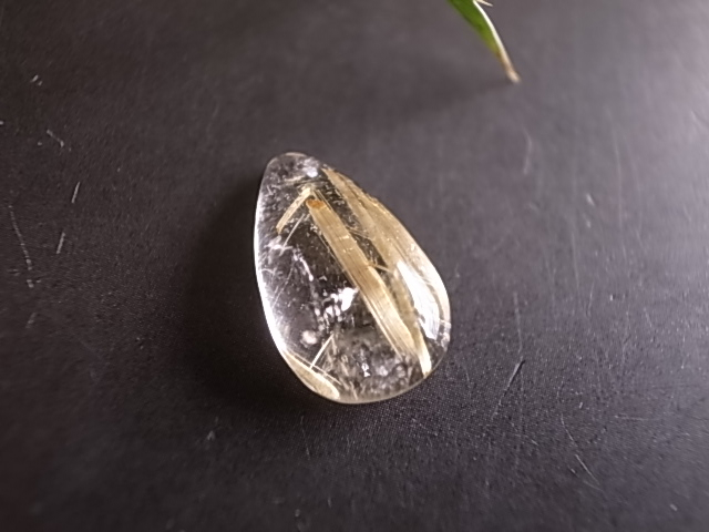 ルチルクォーツ ブラジル産 ルース 天然石 - 画像 (4)