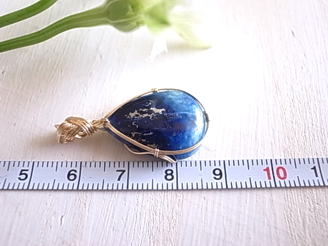 瑠璃の貴石 アフガナイト アフガニスタン産 ペンダントトップ ワイヤーペンダント - 画像 (11)