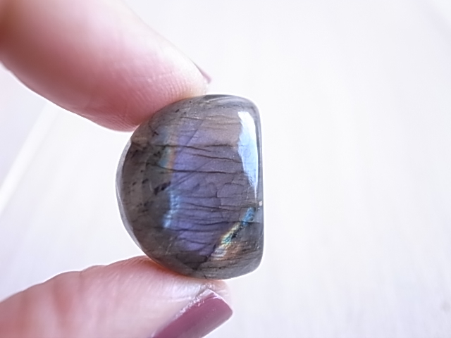 ピンクラブラドライト マダガスカル産 ルース 天然石