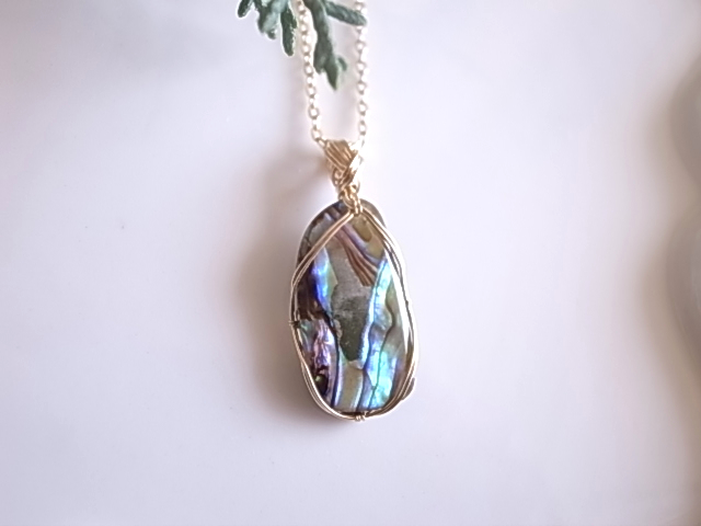 アバロンシェル ペンダントトップ ワイヤーペンダント - 画像 (2)