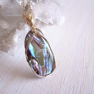 アバロンシェル　ペンダントトップ　ワイヤーペンダント