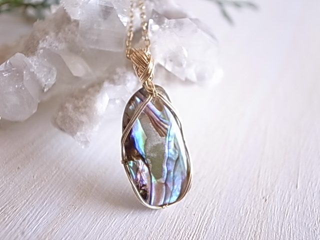 アバロンシェル ペンダントトップ ワイヤーペンダント - 画像 (3)