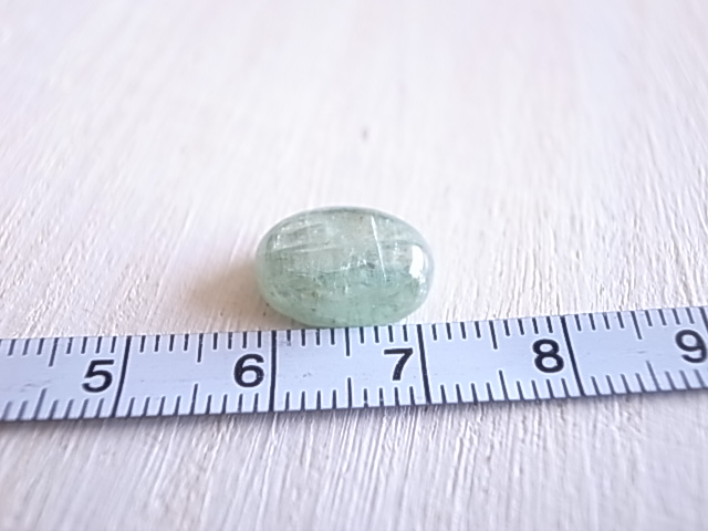 グリーンカイヤナイト タンザニア産 プチサイズ ルース 天然石 - 画像 (7)