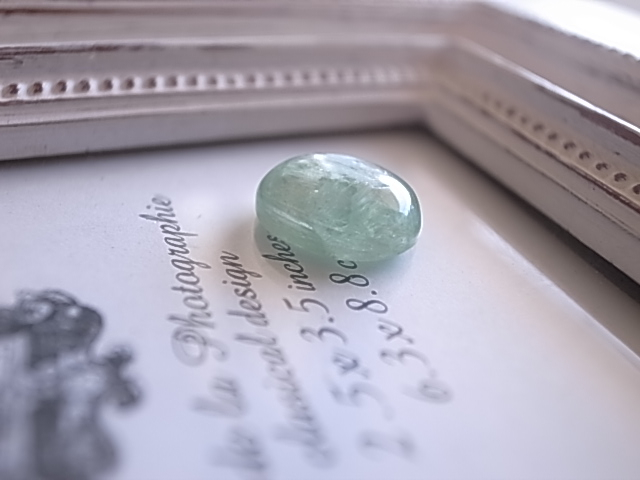 グリーンカイヤナイト タンザニア産 プチサイズ ルース 天然石 - 画像 (4)