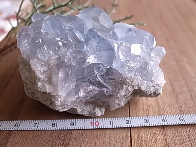 セレスタイト マダガスカル産 原石 459g 天然石 クラスター - 画像 (9)