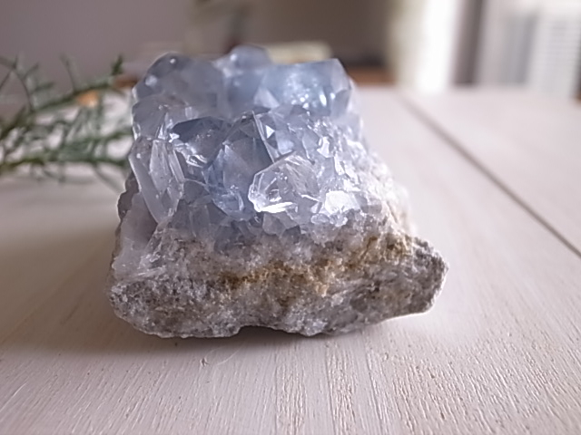 セレスタイト マダガスカル産 原石 459g 天然石 クラスター - 画像 (7)