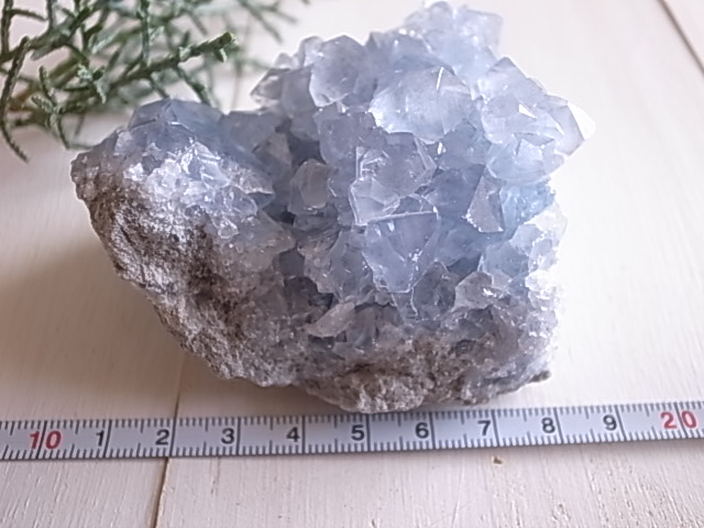 セレスタイト マダガスカル産 原石 357g 天然石 クラスター - 画像 (8)