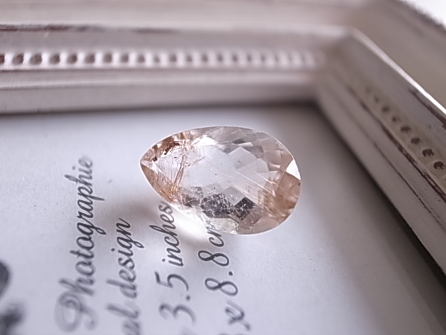 ルチルクォーツ カット入り ブラジル産 ルース 天然石