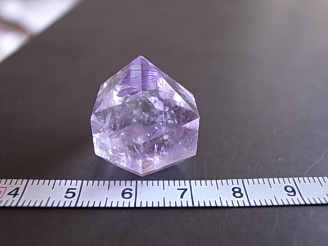 アメジストエレスチャル1 虹入り 六角柱 11g ブラジル産 ポイント - 画像 (10)