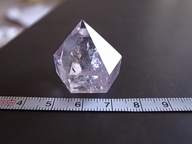 アメジストエレスチャル2 虹入り 六角柱 16g ブラジル産 ポイント - 画像 (8)