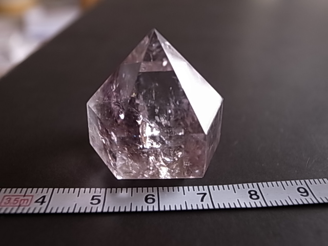 アメジストエレスチャル4 虹入り 六角柱 22g ブラジル産 ポイント - 画像 (9)